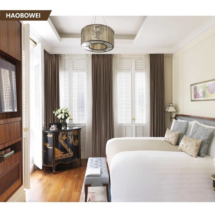 Commercial Apartment Size Bedroom Furniture For Ritz Carlton Luxury Hotel Guest Room