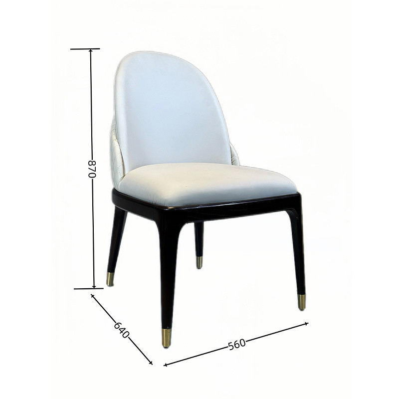 560mm*640mm*870mm Cadeira de Couro Moderna para Restaurante de Mobiliário de Hotel em Moeda dos EUA