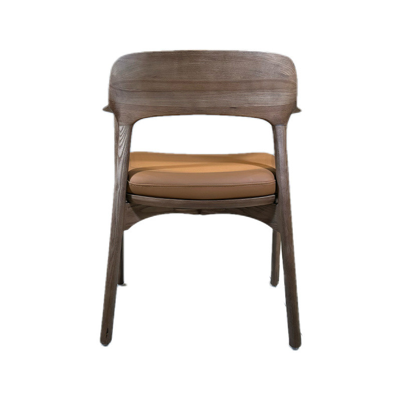 Indoor Furniture Home Hotel Restaurant Sets with Solid Wood Chairs and Curved Backrest