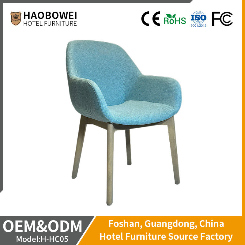Ghế phòng ăn bằng gỗ rắn tùy chỉnh không hỗ trợ cánh tay cho khách sạn ở Bắc Âu