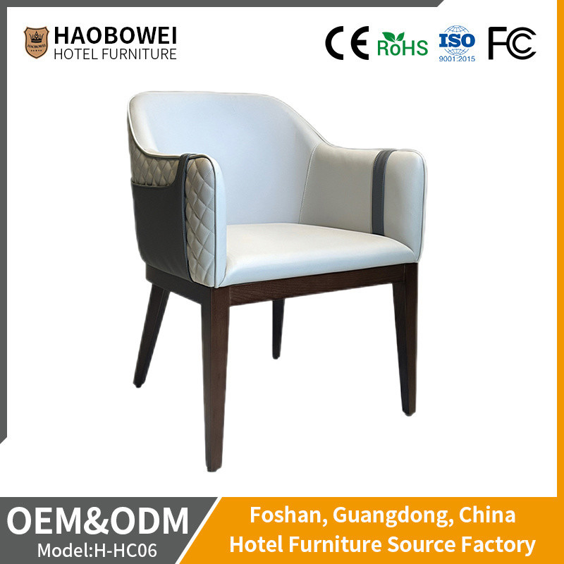 Restaurant Solid Wood Armrest Chair for Home Dining Room Furniture in Hotel Furniture