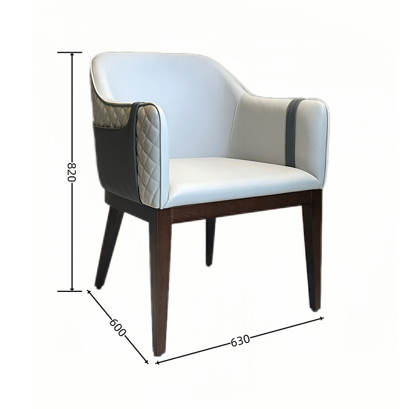 Restaurant Solid Wood Armrest Chair for Home Dining Room Furniture in Hotel Furniture