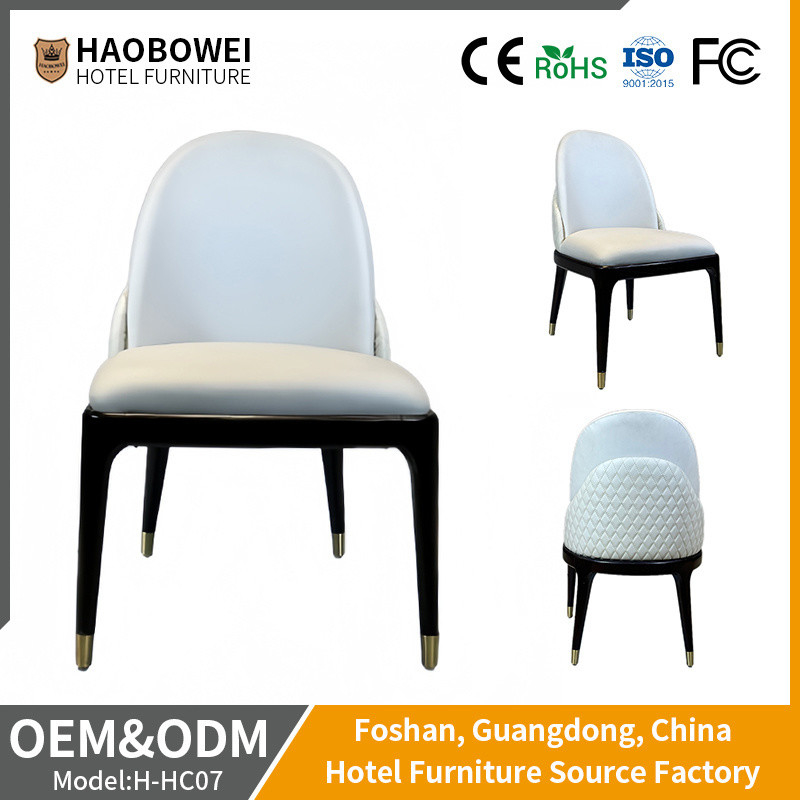 Ghế da hiện đại cho phòng ăn gia đình / Nhà hàng khách sạn chức năng ghế tiệc 1