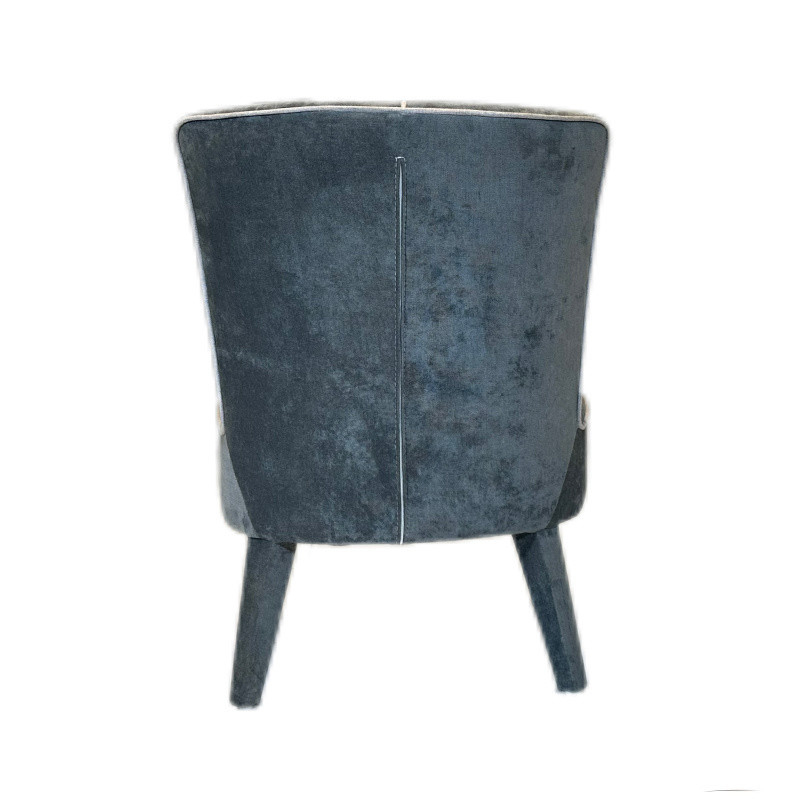 Customized Request Fixed Rotary Modern Velvet Cloth Fabric Chair for Home Dining Room