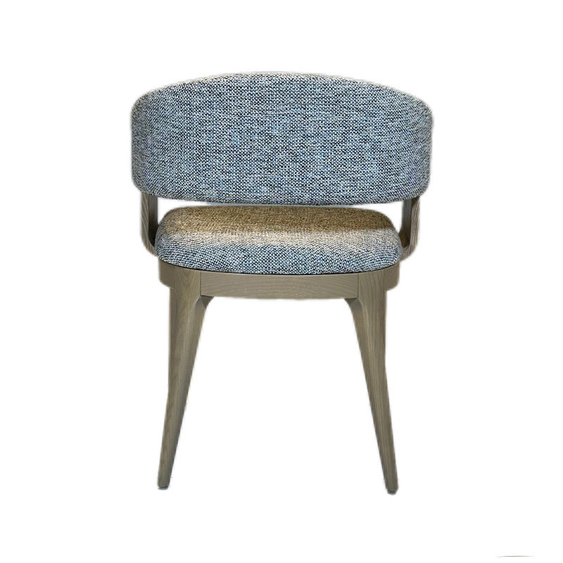 Simple and Durable Solid Wood Fabric Chair for Restaurant Dining Room Hotel Furniture