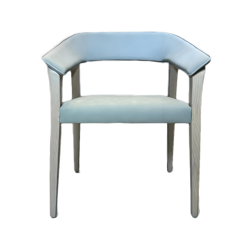 Ash Wood Fabric Back Chair for Adult Suitable Soft Package in Restaurant Hotel Furniture