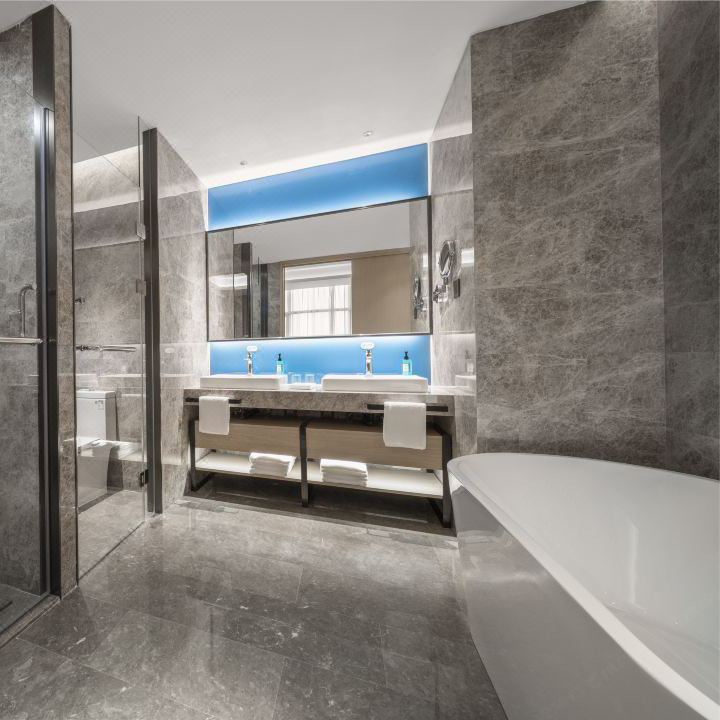 Demande personnalisée Meubles d'hôtel King Size Ensembles de chambre pour une villa 3 étoiles personnalisée