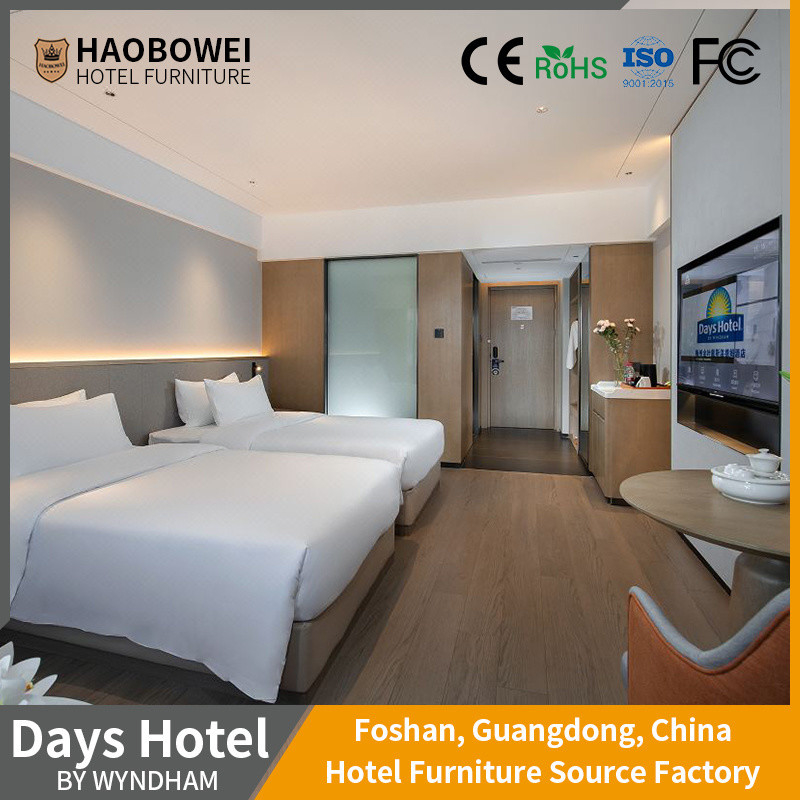 Foshan WYNDHAM-Days-MZ 4 স্টার হোটেল বেডরুম আসবাবপত্র সেট মেরামতের সেবা সারা জীবনের জন্য