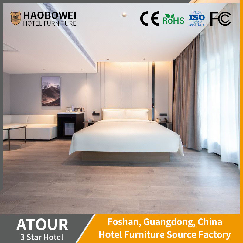 Customized Request Modern King Size Bedroom Set Furniture from Foshan Hotel Apartment