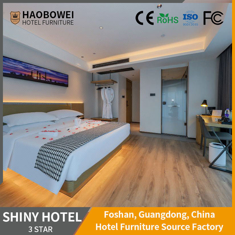 Set di camere da letto a misura di 3 stelle per mobili alberghieri a Foshan
