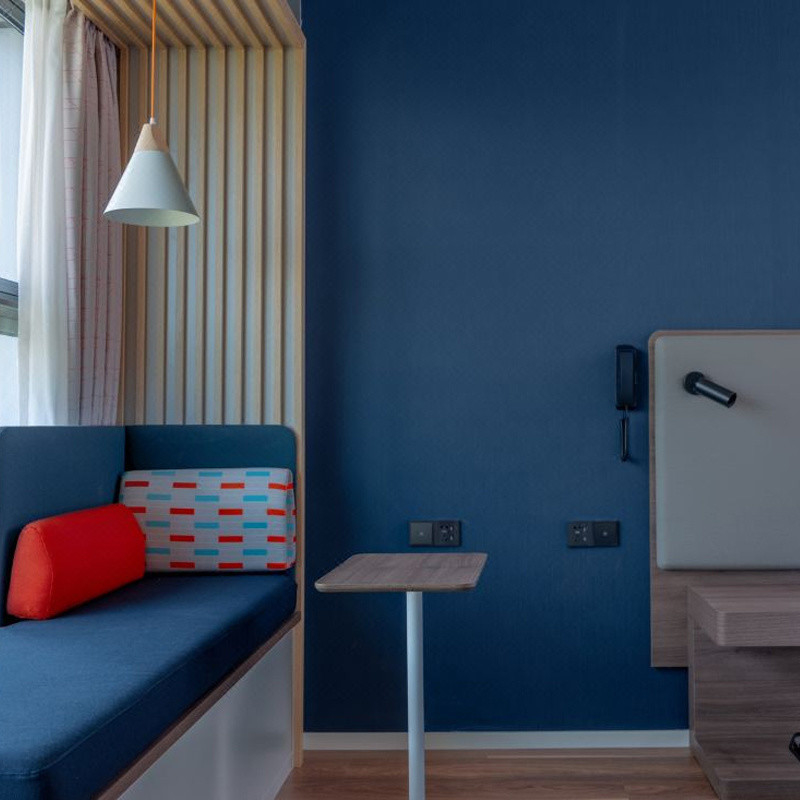 Furnitur Hotel Kamar Tidur Set Fungsi Untuk Bisnis Mewah Modern Ukuran Raja Standar