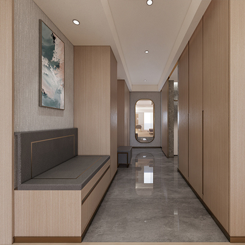 Five Star Hotel Foshan Ash Wood Frame King Size Bedroom Furniture With Modern Style