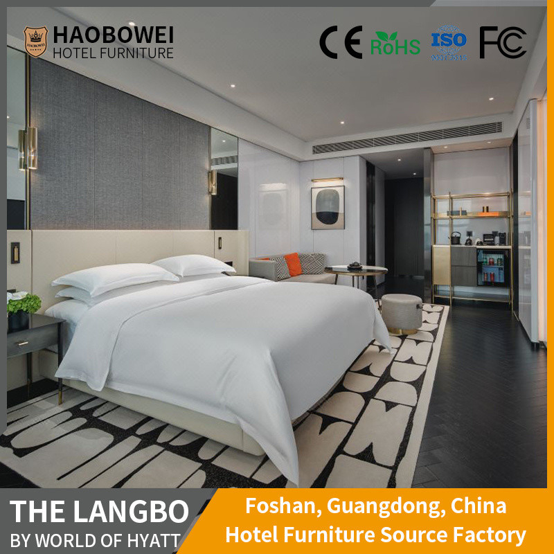 ISO 14184 Standard Luxury Style 5 Star Hotel Furniture for King Size Bedroom in Foshan