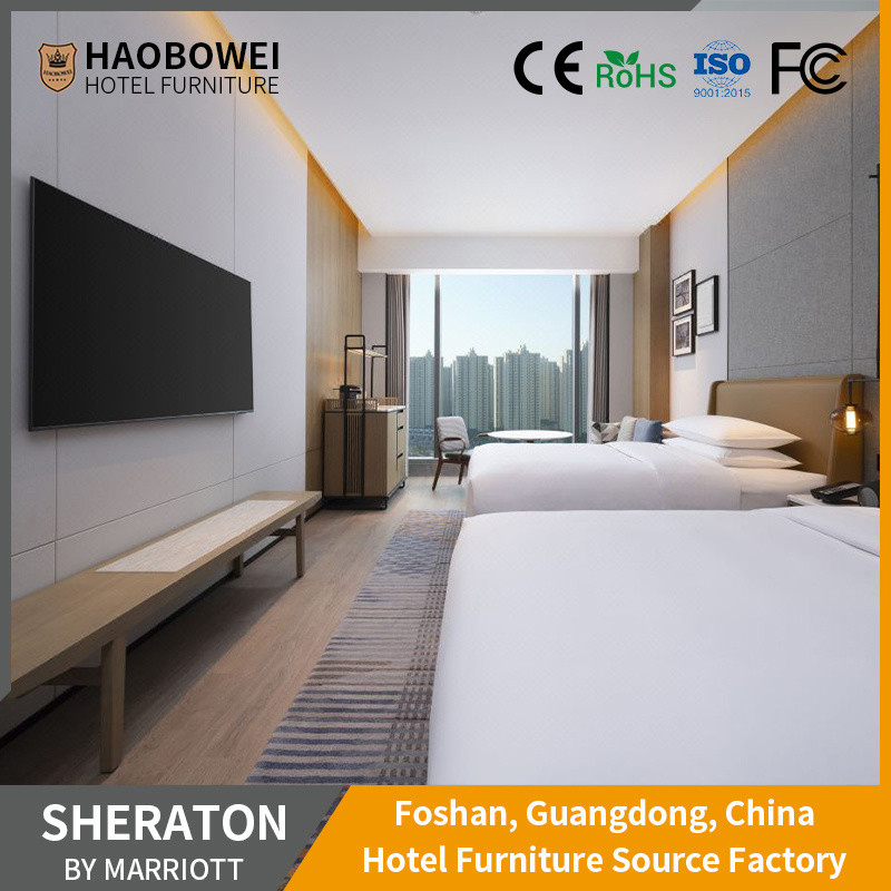 Modern Luxury King Size Bedroom Set For By Train / Sea At Sheraton Marriott Hotel Train/Sea