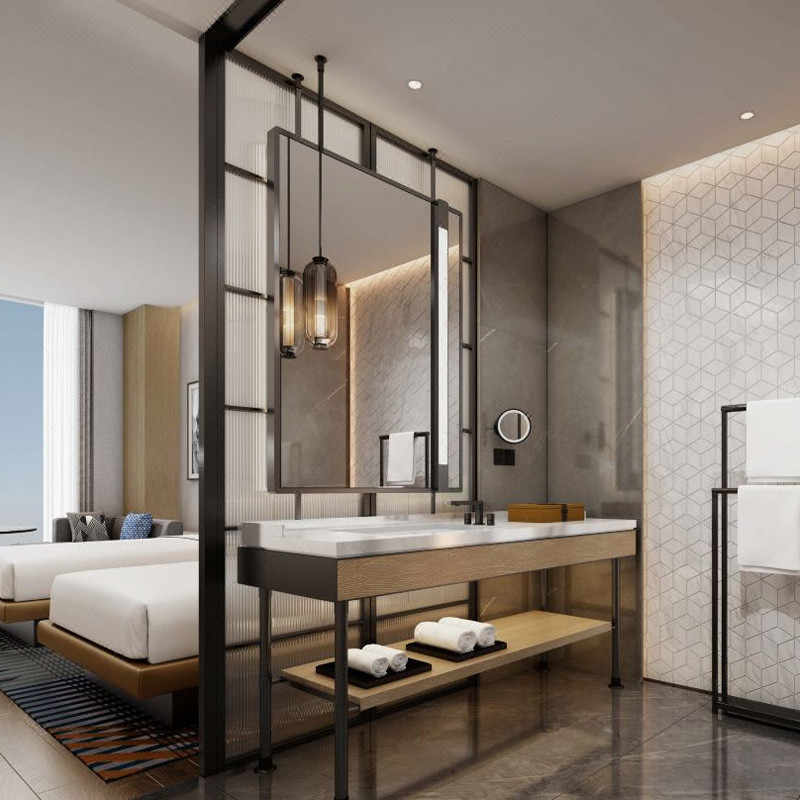 Customization King Size Bedroom Set For Luxury Sheraton Hotel Furniture From Foshan