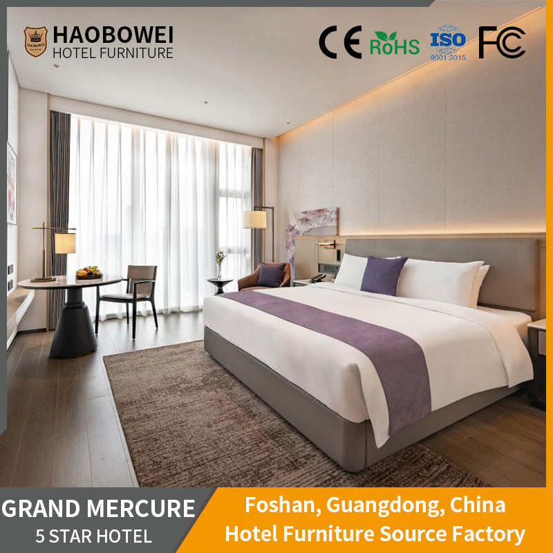 Hotel Furniture Foshan Modern King Size Bedroom Set Apartment Headboard Custom 5 Year
