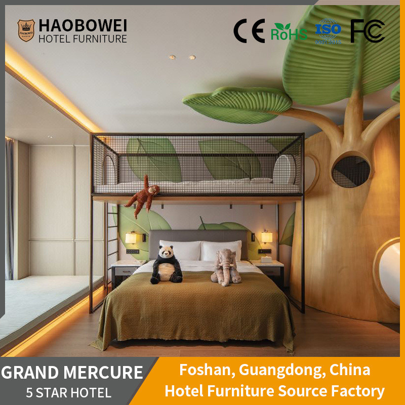 Solvent-Free Anti-Fouling Leather Seat Cushion King Size Bedroom Set for Hotel Foshan