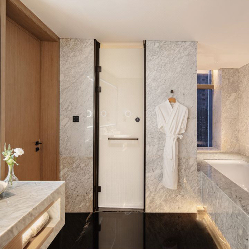 Luksusowy zestaw sypialni King Size z rysunkami w nowoczesnym stylu z mebli 5 gwiazdkowego hotelu