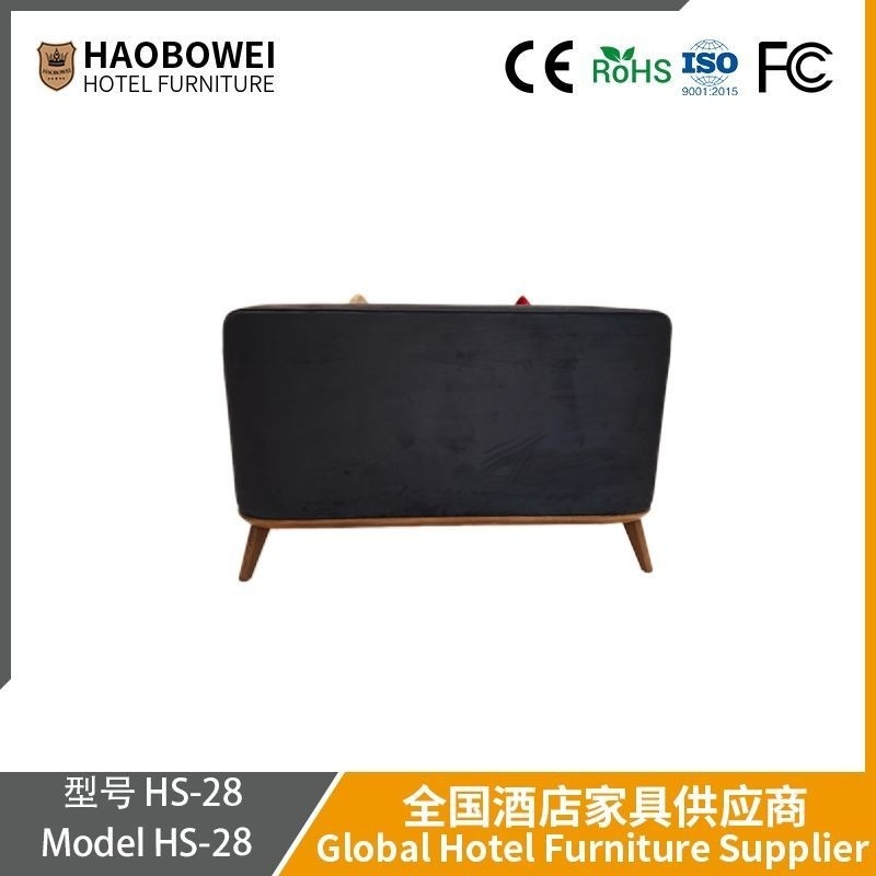 Haobowei Nordic Recreación área de descanso Restaurante de té Sofá Stand Mesa de reuniones y silla Sofá comercial