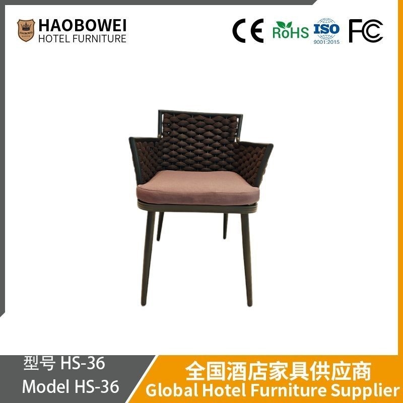 Nordic Outdoor Sofa Courtyard Teak Rattan Sofa Combination Villa Rattan Woven Sofa Open-Air Garden Outdoor Furniture